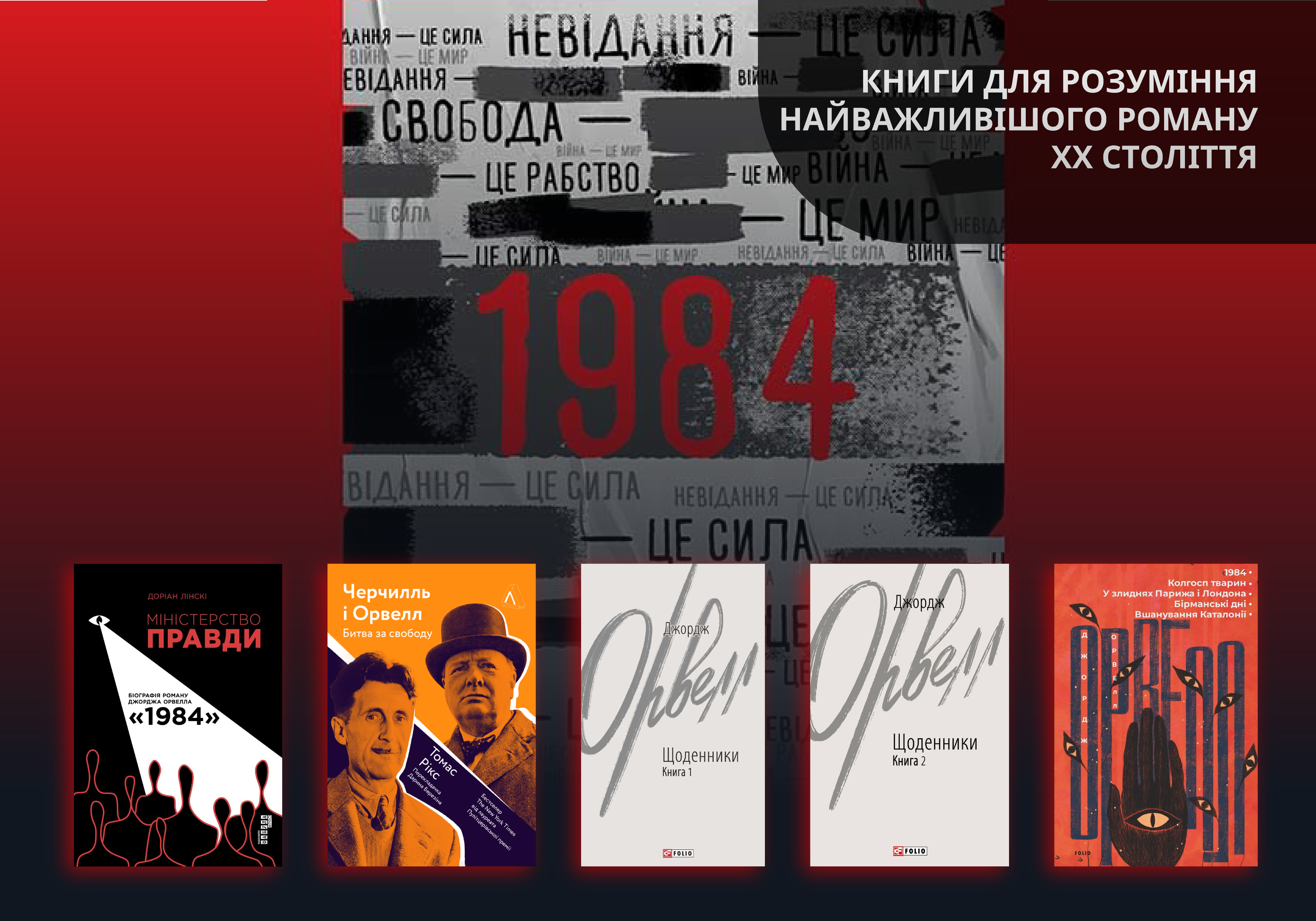 Найважливіший роман XX століття: 1984 та інші книги які треба прочитати